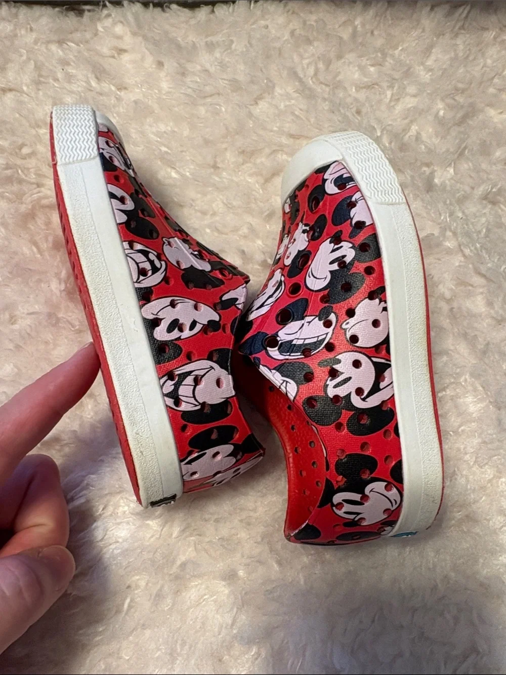 Native Red Mickey Slip on Shoes Toddler 7 C7